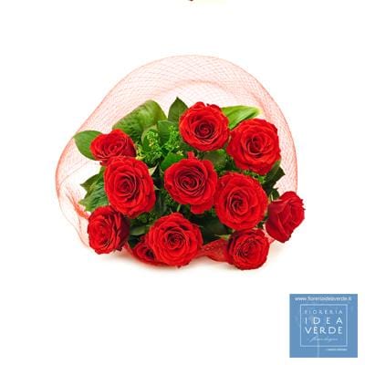 12 Rose Rosse a Rimini 70 cm.
