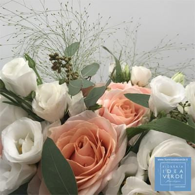 Bouquet Bouquet Lisianthus Rose Peach Avalanche