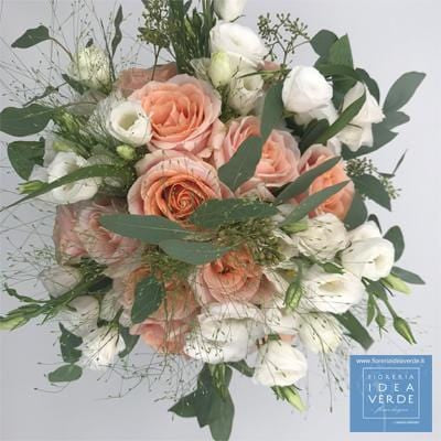 Bouquet Bouquet Lisianthus Rose Peach Avalanche