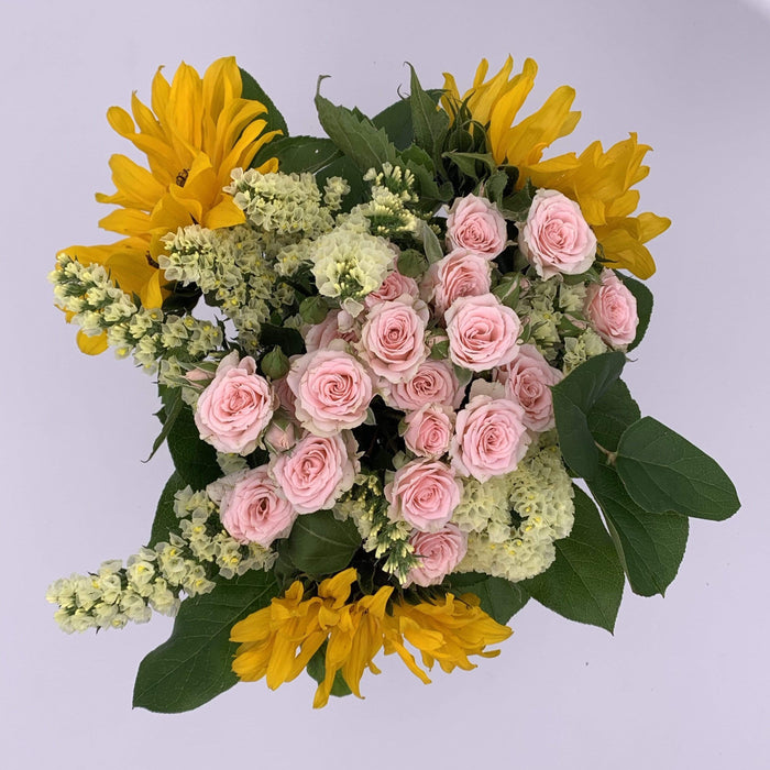 Bouquet Mazzo Girasoli Roselline ramificate fiori-rimini