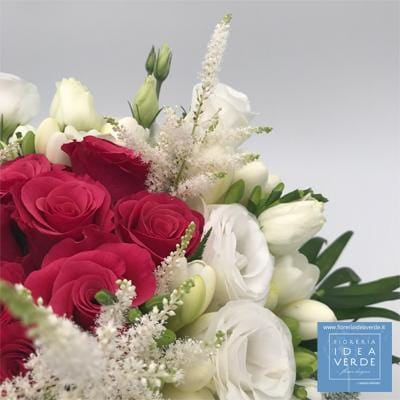 Bouquet Mazzo Rose Fresie Lisianthus