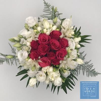 Bouquet Mazzo Rose Fresie Lisianthus