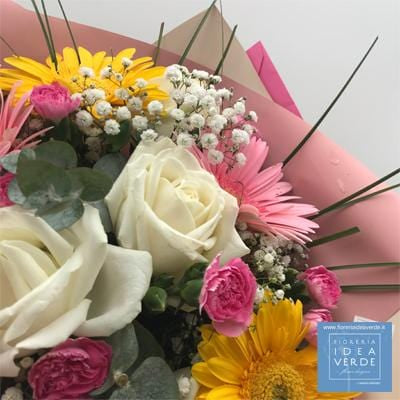 Bouquet Bouquet Gerberas Roses Gypsophila