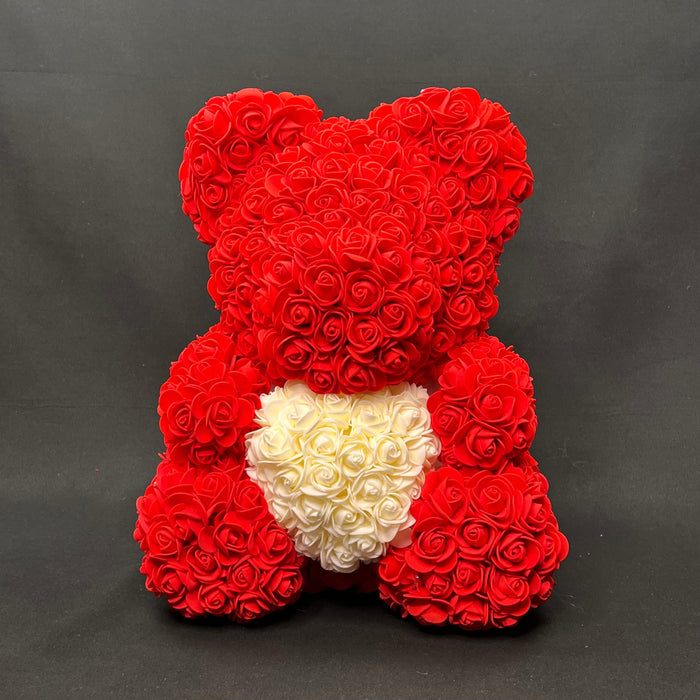 Artificial red roses bear 40 cm.