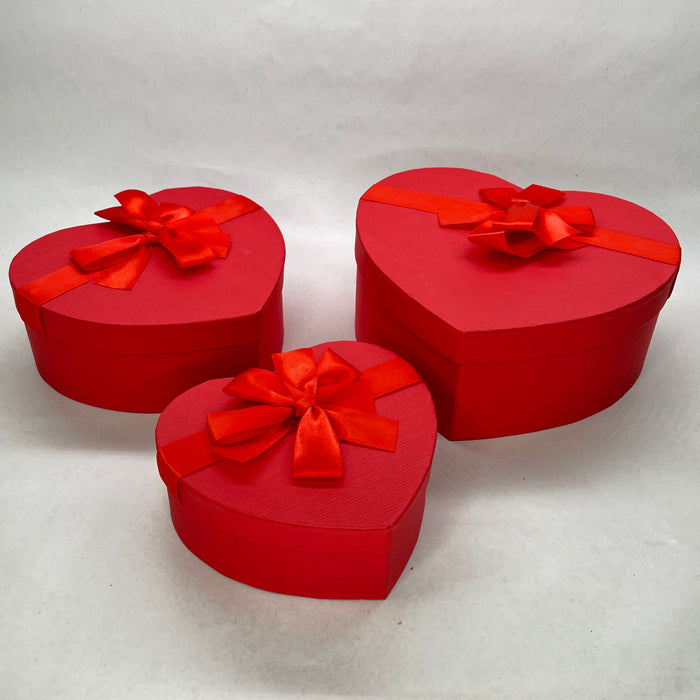 Flower box cuore rosso 3 misure